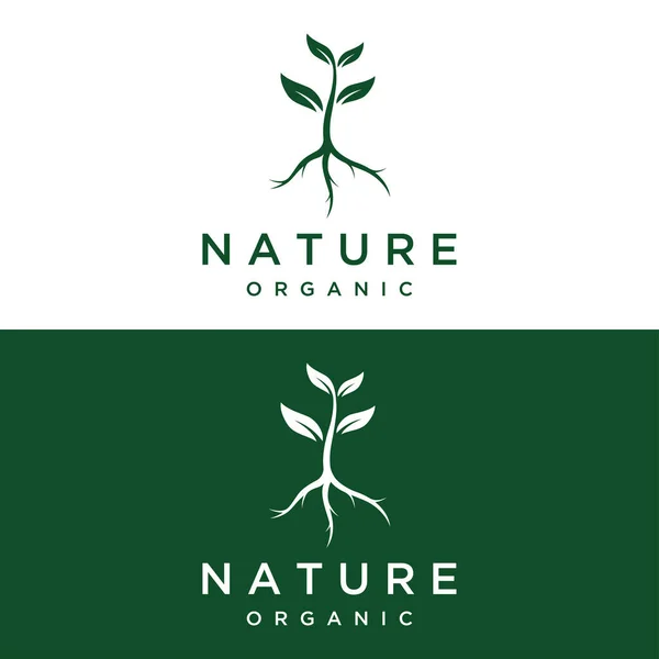 100 Natürliches Bio Logo Mit Blattkonzept Logo Für Naturprodukte Ökologie — Stockvektor