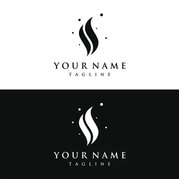 Απλό Σχέδιο Λογότυπου Φλόγας Κεριών Δημιουργική Και Μοντέρνα Έννοια — Διανυσματικό Αρχείο
