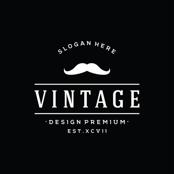 Retro Vintage Badge Typografie Logo Für Geschäft Bekleidung Friseur Restaurant — Stockvektor