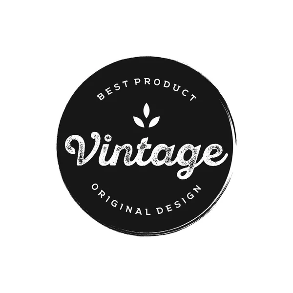 Retro Vintage Badge Typografie Logo Für Geschäft Bekleidung Friseur Restaurant — Stockvektor