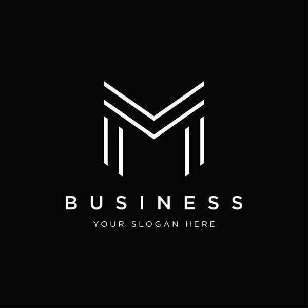 Logo Letra Inicial Monograma Geometria Que Único Moderno Luxuoso Elegante —  Vetores de Stock