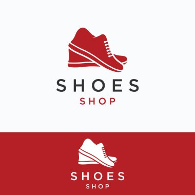 Koşu ya da spor için erkek ayakkabı logosu tasarımı. Ayakkabı dükkanı, moda ve iş logosu.
