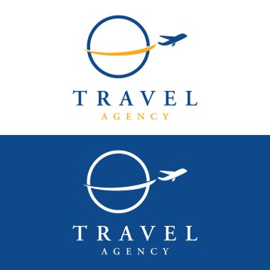 Logo yaz seyahat acentesi tatil havayolları yaratıcı.İş için logo, uçak bileti acenteleri, tatiller ve şirketler.