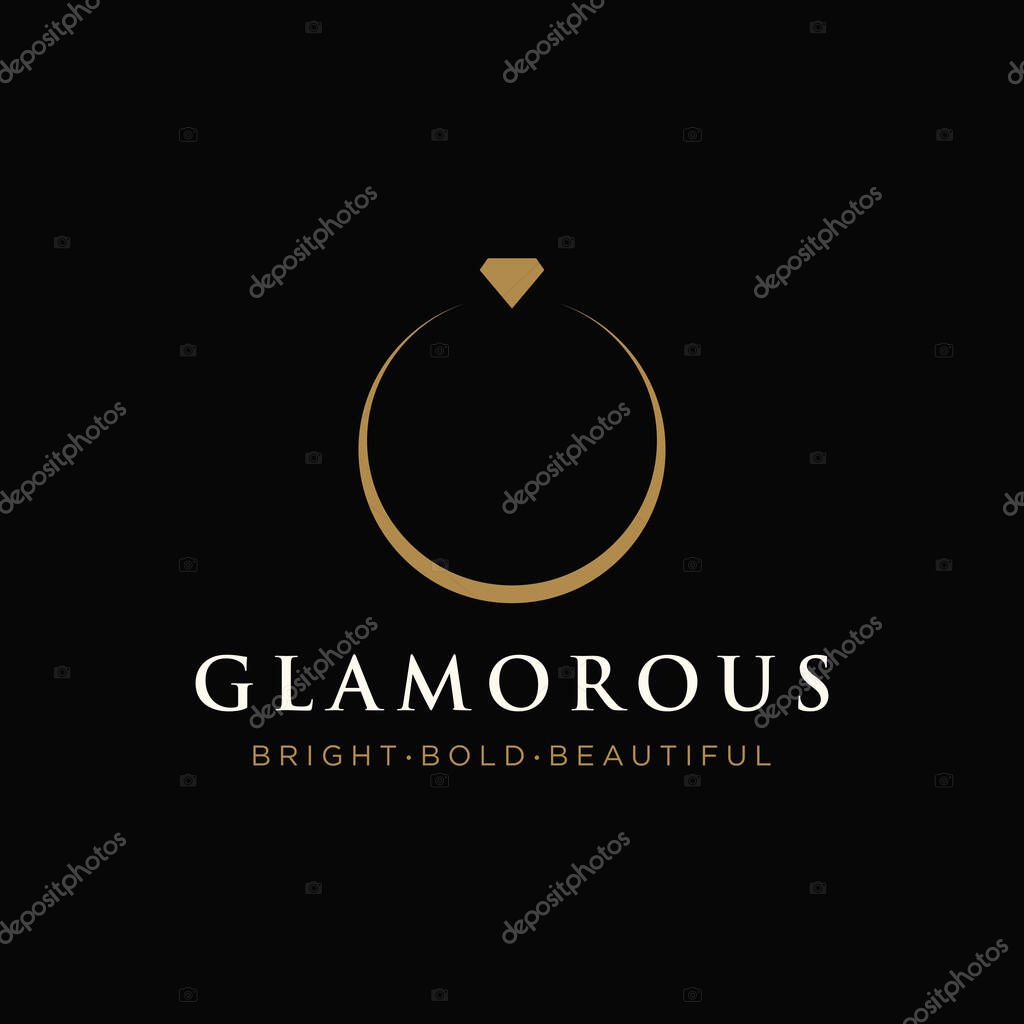 Creative luxury diamond logo design. Logo for business, jewelry, brands and companies.