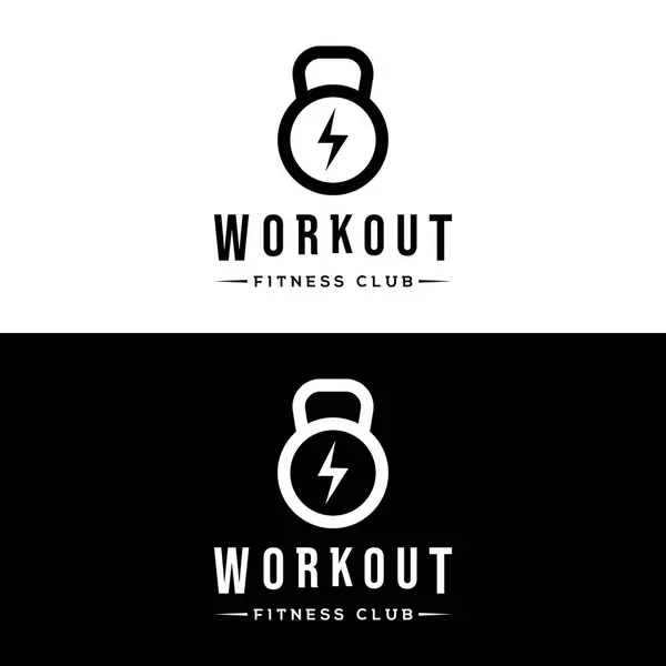 Retro vintage gym sport bodybuilding logo design. Logo for business, fitness, labels, badges and gym centers.