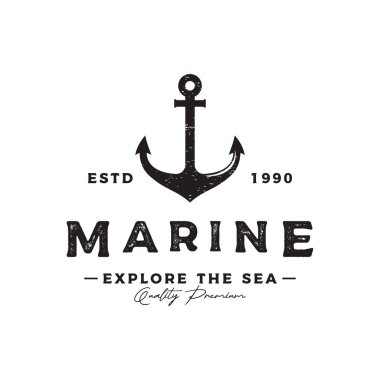 Eski model sunucu logosu. İş logosu, etiket, rozet, denizcilik, nakliye.