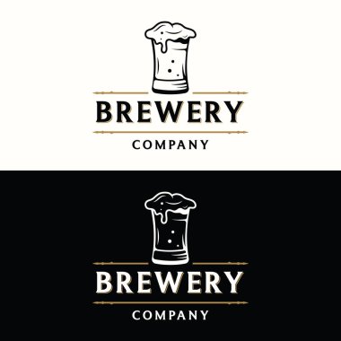 Antika taze soğuk içecek logosu. Etiketler, şirketler, barlar ve şirketler için logo.