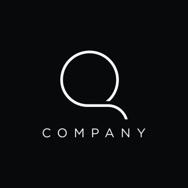 İlk harf Q geometrik logo tasarımı. İşletmeler, kartvizitler, markalar ve şirketler için logo.