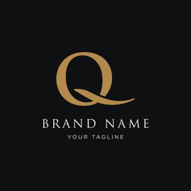 İlk harf Q geometrik logo tasarımı. İşletmeler, kartvizitler, markalar ve şirketler için logo.