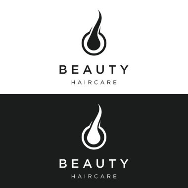 Klinik dermatoloji saç bakım logosu tasarımları. İş, klinik ve sembol logosu..