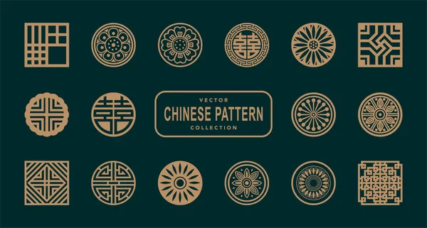 Ασιατικό Παραδοσιακό Μοτίβο Κινέζικο Μοτίβο — Διανυσματικό Αρχείο