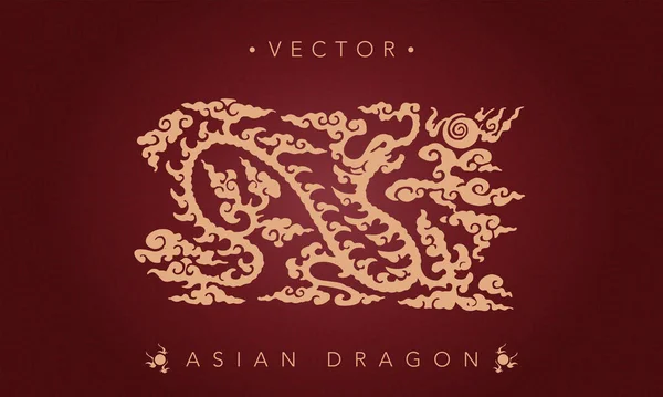 Asya ejderhası totemi Çin geleneksel ejderha deseni