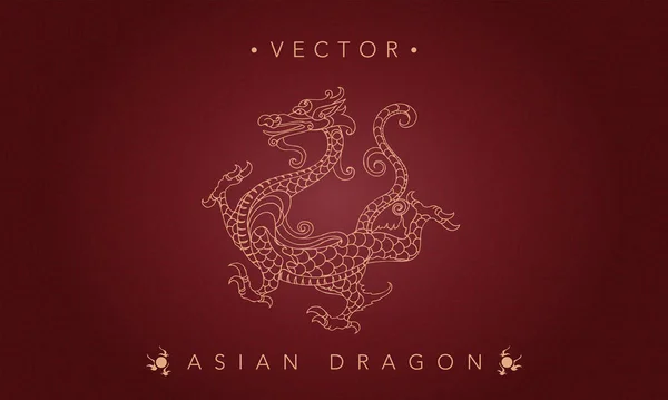 Asya ejderhası totemi Çin geleneksel ejderha deseni