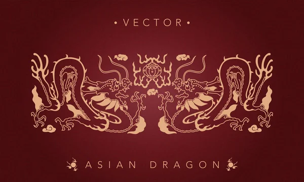 Asya ejderhası totemi Çin geleneksel ejderha deseni