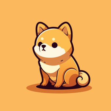 Üzerinde shiba yazan tasmalı bir köpek.