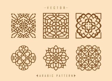 Arap desenli sanat orta doğu tarzı desen