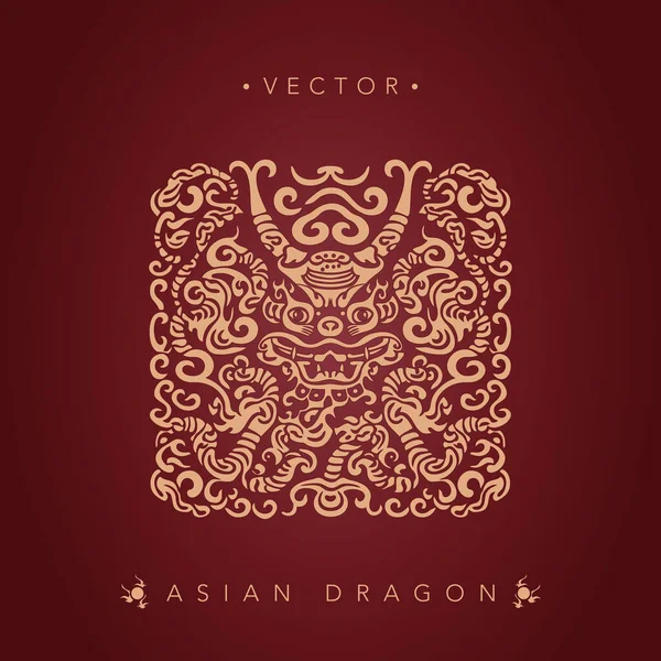 Asya ejderhası Çin ejderhası totemi deseni