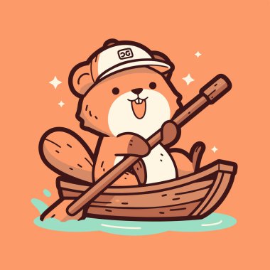 Kürek çeken kunduz kürek çekiyor.