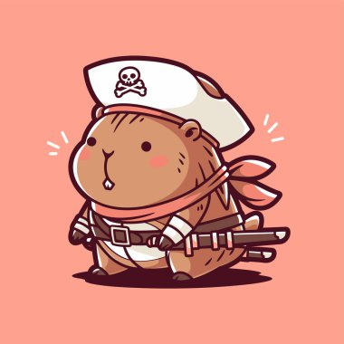 Kılıç ve Şapkalı Korsan Hamster