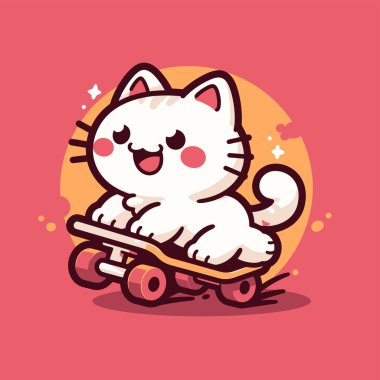 Kaykaya binen sevimli kedi.