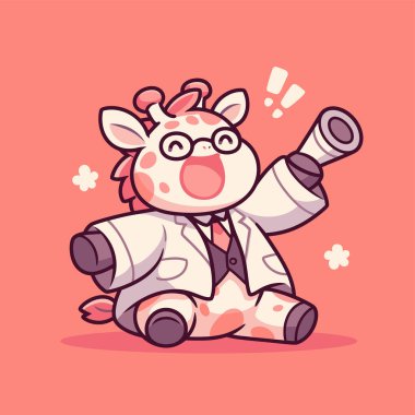 Heyecanlı Zürafa Bilimadamı Keşif Fikrini Açıklıyor