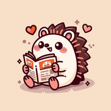 Mutlu Kirpi Kalpler Işıldayan Gazetenin tadını çıkarıyor