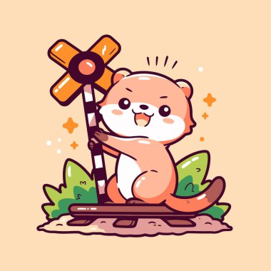 Demiryolu Geçidi 'ndeki Susamuru Uyarı İşareti