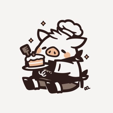 Domuz Aşçısı Lezzetli Pasta Dilimini sunar