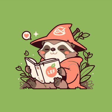 Tembel Büyücü Ormanda Sihirli Kitap Okuyor