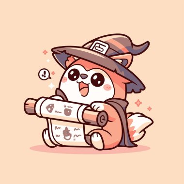 Fox Sihirbazı Büyülü Parşömeni Büyülerle Tutuyor