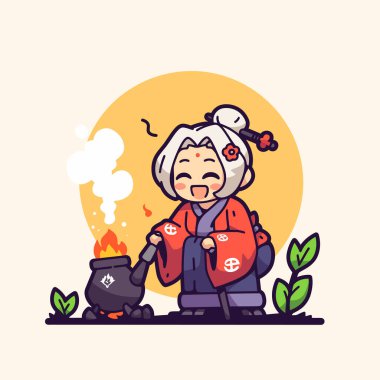 Chibi Cadısı Kazanda İksir Yapıyor