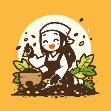 Mutlu Bahçıvan Güneşe Tohum Ekiyor