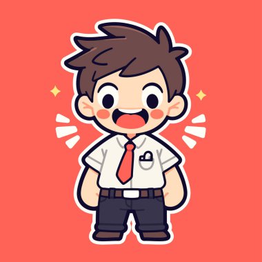 Mutlu Ofis İşçisi Çizgi Film Karakteri