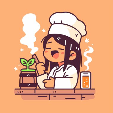 Şef Bir Bitkiyle Sihirli İksir Yapıyor