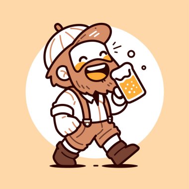 Bira Çizgi Filmli Mutlu Adam