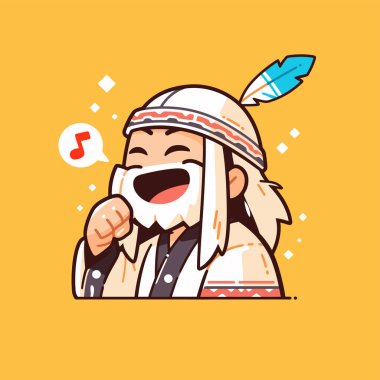 Amerikan Yerlisi Çizgi Filmi Tüylü Şarkı Söylüyor