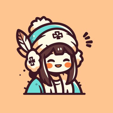 Kürk Şapkalı Şirin Kış Kızı