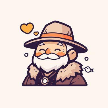 Şapkalı ve Yürekli Yakışıklı Yaşlı Centilmen