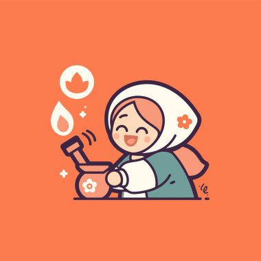 Chibi Şifalı Bitki Uzmanı Tedaviyi Hazırlıyor