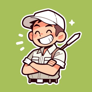 Böcek ilacıyla Mutlu Böcek Kontrol İşçisi