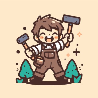 Çekiçli Mutlu Marangoz