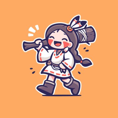 Çekiç Çekiçli Neşeli Amerikan Kızı