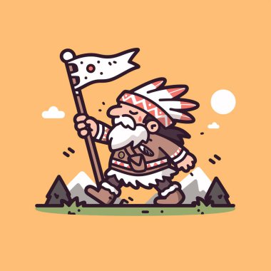 Çizgi film Amerikan Şefi Bayrağıyla Yürüyor