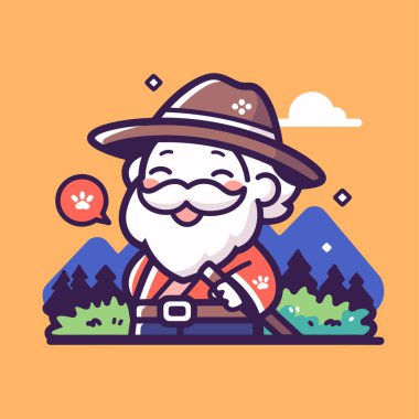 Pençe Yazdırma Düşüncesi Köpüklü Arkadaş Canlısı Dağ Adamı