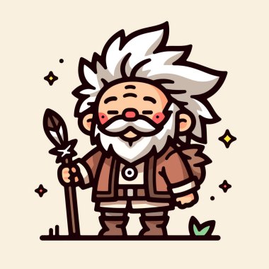 Asa ile Bilge Yaşlı Sihirbaz