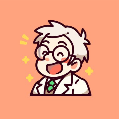 Mutlu Bilim Adamı Çizgi film adamı