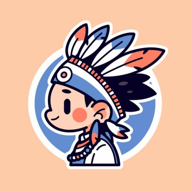 Sevimli Çizgi film Başlıklı Amerikan Çocuğu