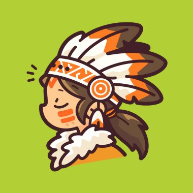 Sevimli Çizgi film Amerikan Avatar 'ı Gülümseyen bir ifadeyle