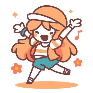 Mutlu Chibi Kız Dansı