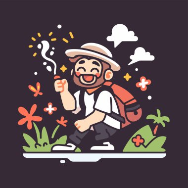 Doğada Kutlanan Mutlu Gezgin